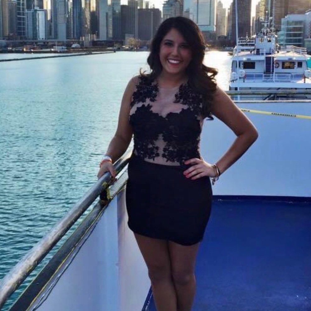 COPY - Black sheer top embroidered mini dress